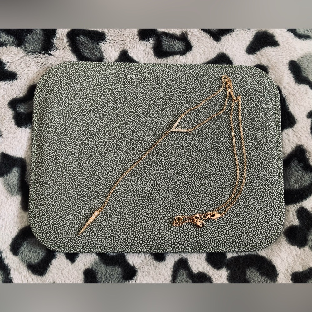 Pavé Chevron + Spike Y-Necklace